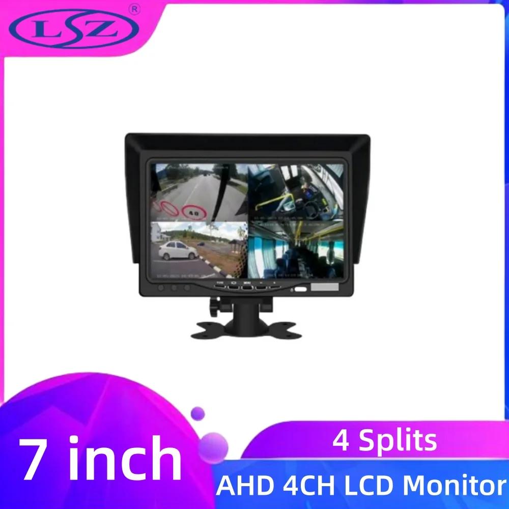  AHD 4  ȭ LCD  , 4 ä Ƴα AHD  Է, 7 ġ